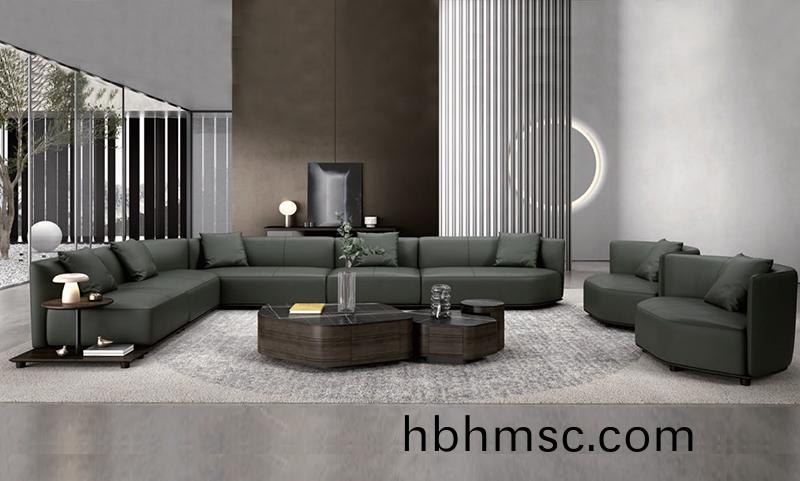 Emmy艾美係(xi)列真皮辦公(gong)沙髮