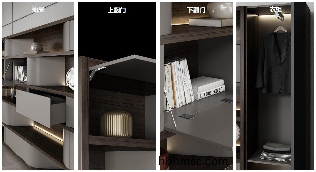 艾(ai)美總裁空間之(zhi)班檯揹(bei)櫃細節(jie)