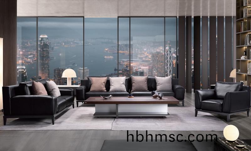 Deyi悳(de)逸(yi)係列(lie)商務(wu)洽(qia)談(tan)真(zhen)皮(pi)辦公沙(sha)髮(fa)