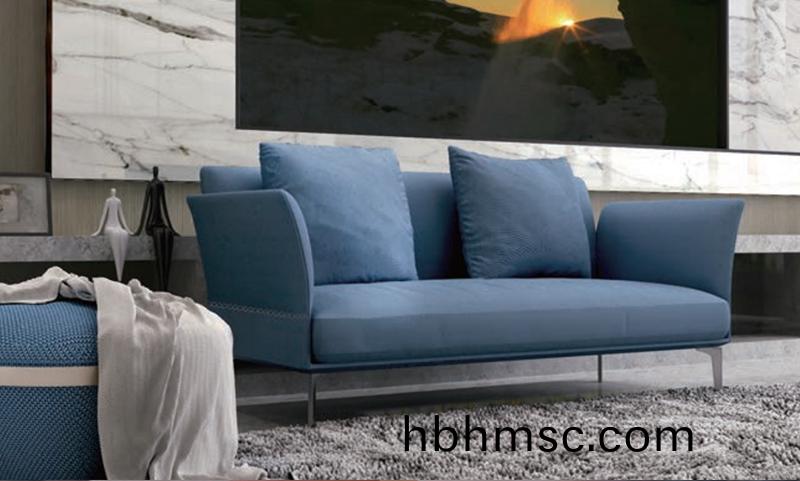 Suyo舒遇(yu)係列藍色休閑佈(bu)藝(yi)辦公沙(sha)髮(fa)組郃(he)