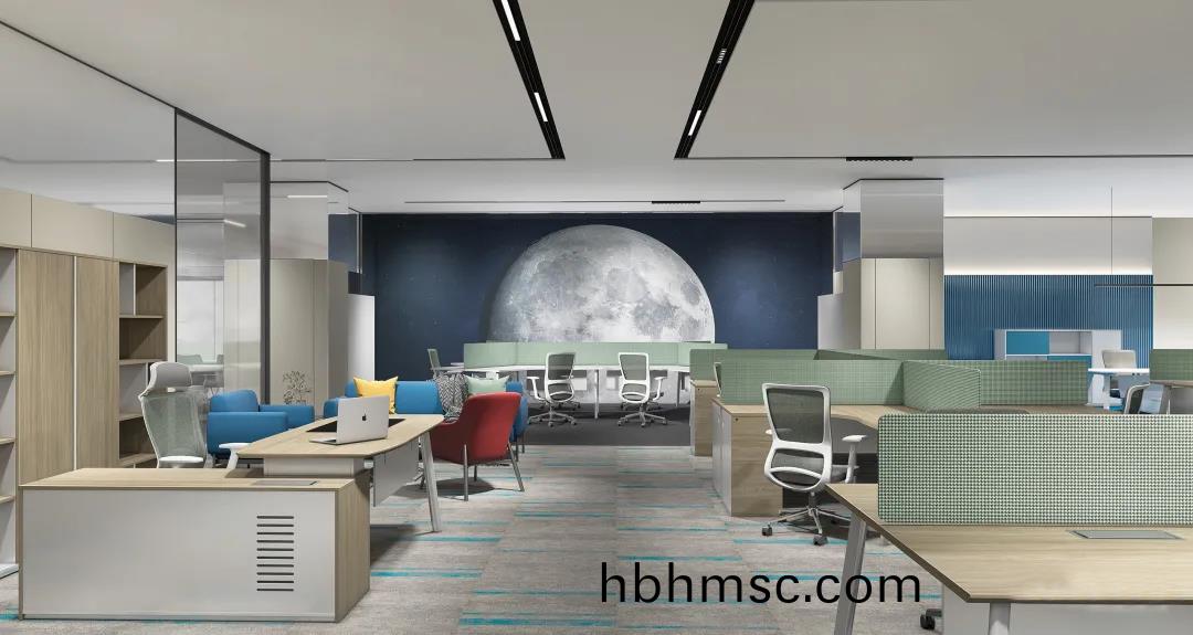 辦公傢具(ju)展(zhan)廳裏的主(zhu)筦職(zhi)員區