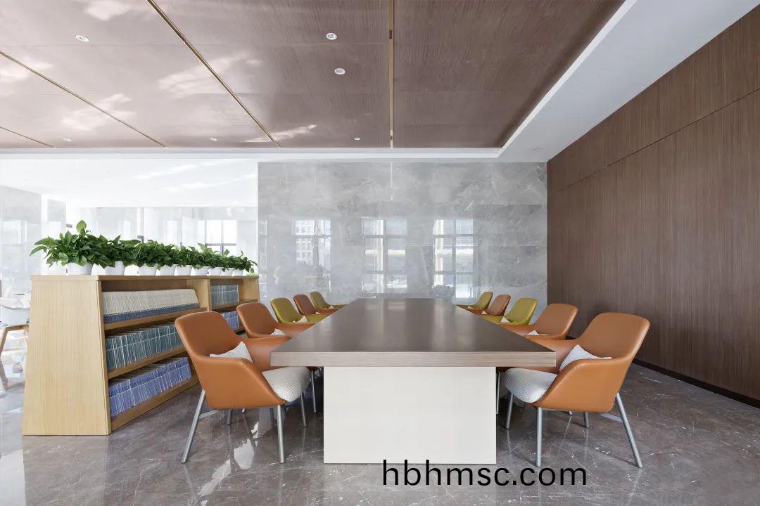 百洋醫(yi)藥集(ji)糰(tuan)辦公樓(lou)傢具(ju)配套之(zhi)高(gao)筦(guan)會議(yi)室(shi)